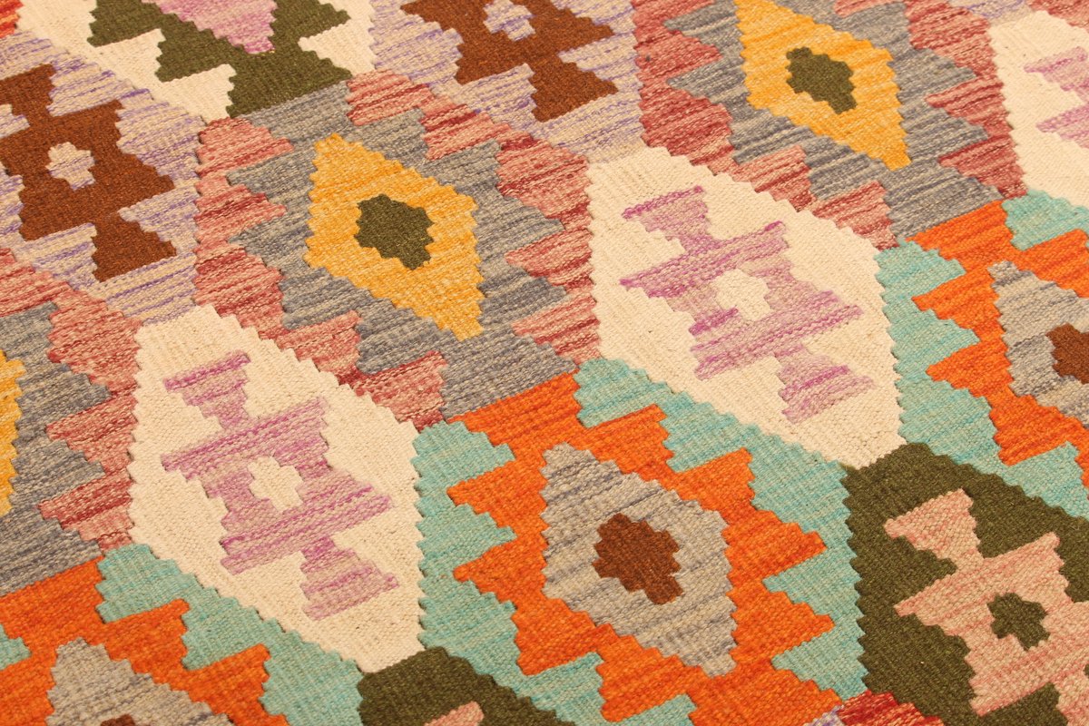 Traditioneel Uniek Handgemaakt Ghazni Wol Kilim Tapijt