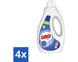 4 x OMO – Vloeibaar Wasmiddel – Wit – 19 Wasbeurten – 950 ml - Wasmiddel Wit - Vlekken Verwijderen - Stralend Wit - Was Op Lage Temperatuur - Korte Wasprogramma
