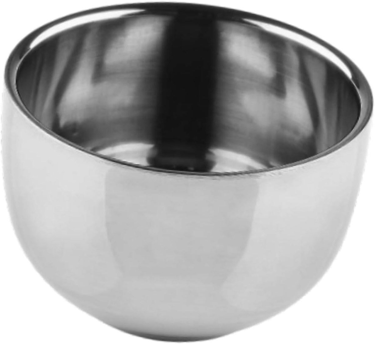 Scheerzeepkom - Scheermok - Traditioneel scheren - Rijk schuim - 78 x 68 cm - Zilver