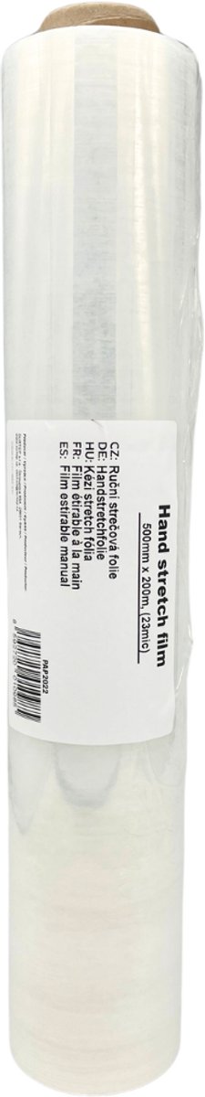 Handmatige stretchfolie 500 mm x 200 m, (23 mic)