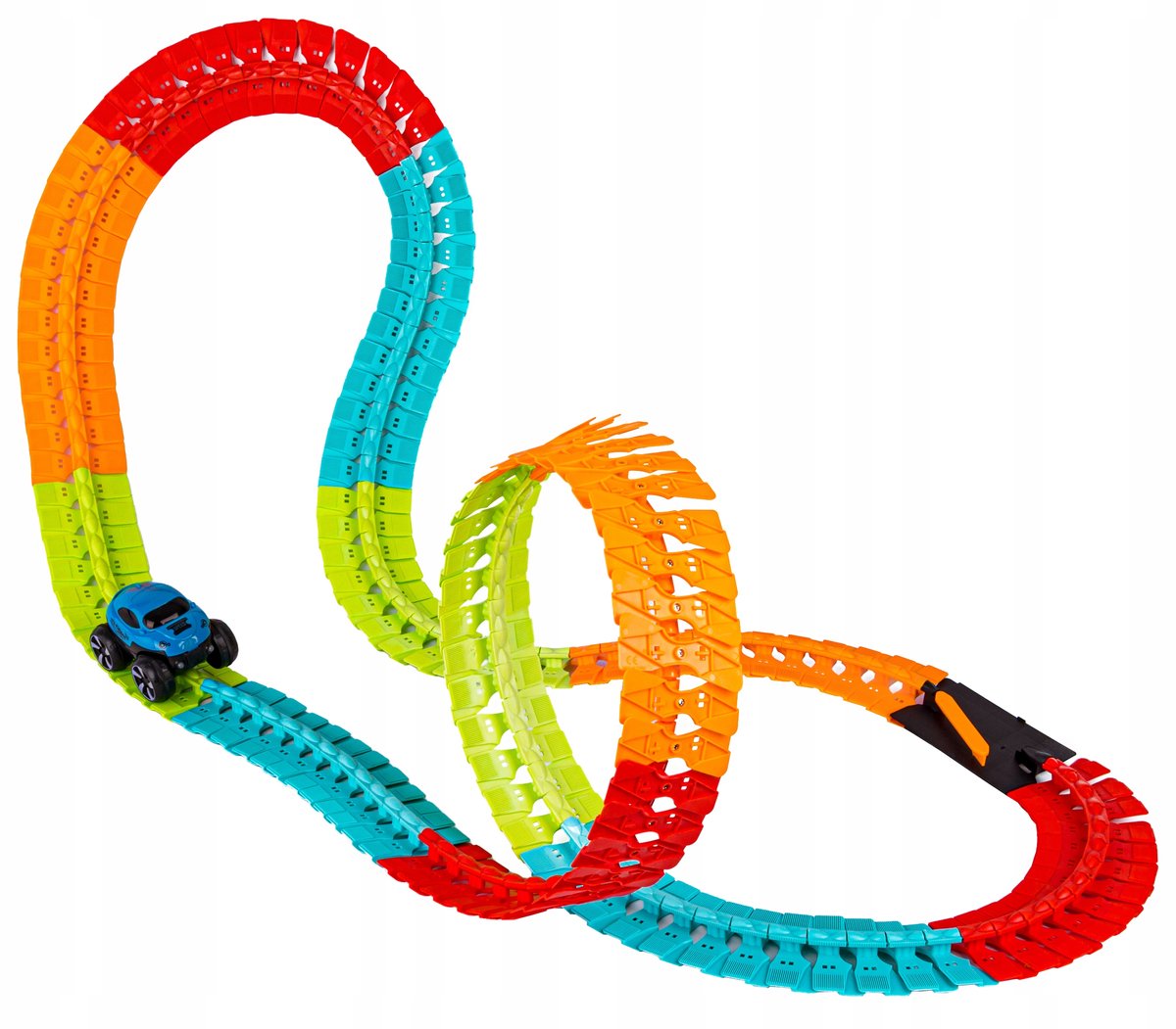 Flexibele Racebaan met Auto LED - 192 Delen, 480cm Lang