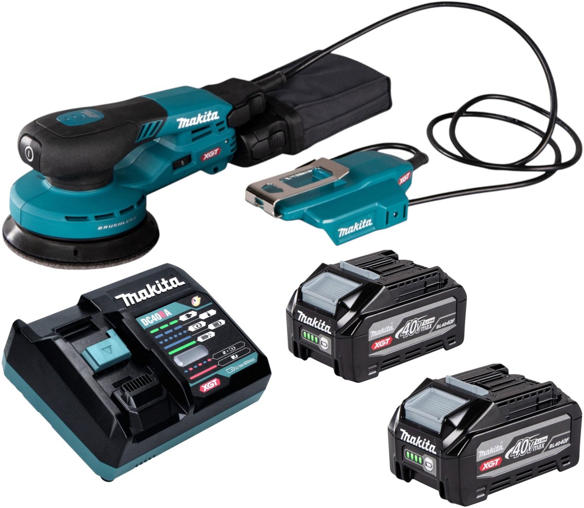 Makita BO 003 CGZ Accuschuurmachine 40 V max. 125 mm 3,0 mm slag Brushless Solo - zonder accu, zonder lader