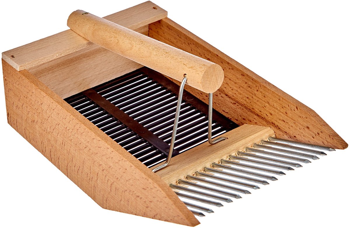 Elzusha - Bessenkam Houten Bessenplukker met Massief Beukenhouten Handvat