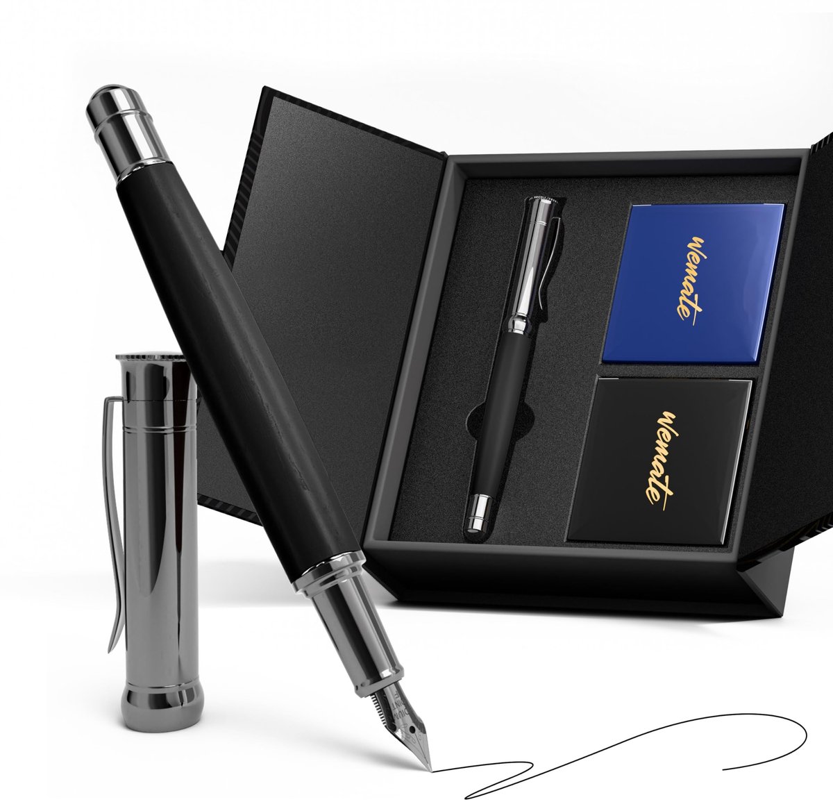 Elzusha - Luxe Vulpenset met 20 Inktpatronen en Converter
