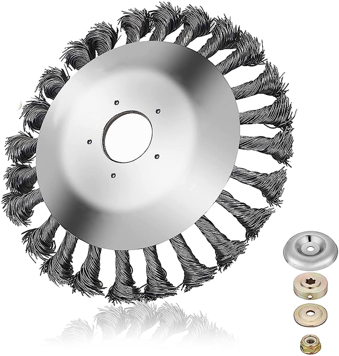 Elzusha - Stalen Onkruidborstel voor Grastrimmer, 200 mm