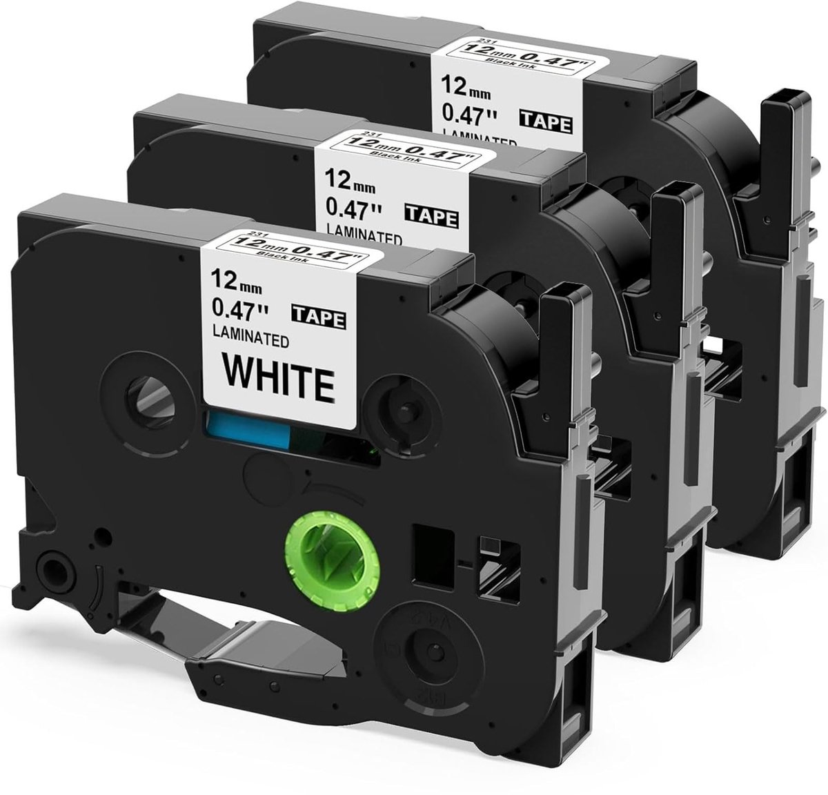 Elzusha - 12mm Label Tape voor Brother P-touch