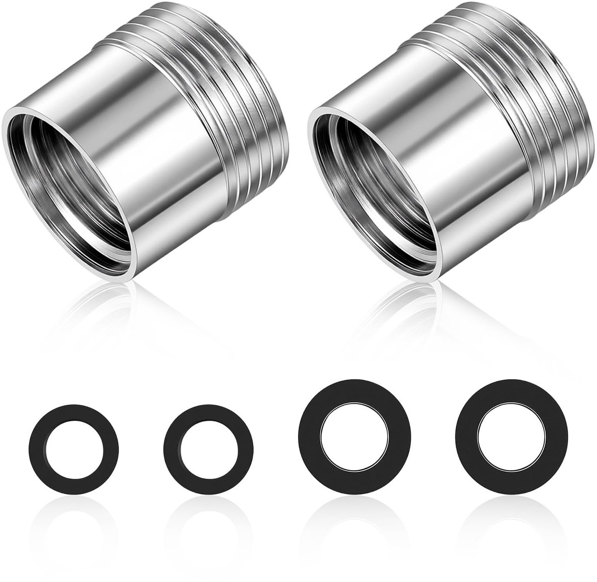 Elzusha - Set van 2 Reducers 3/4 naar 1/2 Inch voor Tuinslang