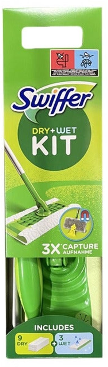 Swiffer Sweeper Dry + Wet starterkit - incl. 9st droge & 3st natte navulling