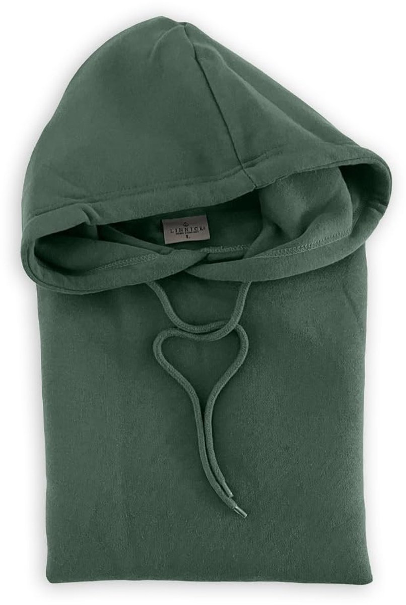 Elzusha - Unisex Hoodie Sweater - Donkergroen M