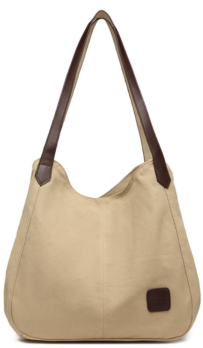 Elzusha - Canvas Hobo Schoudertas met Meerdere Vakken