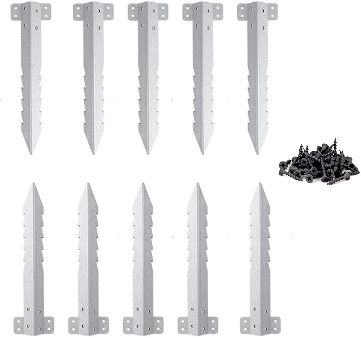 Elzusha - Set van 10 Metalen Drempelhouders met Schroeven