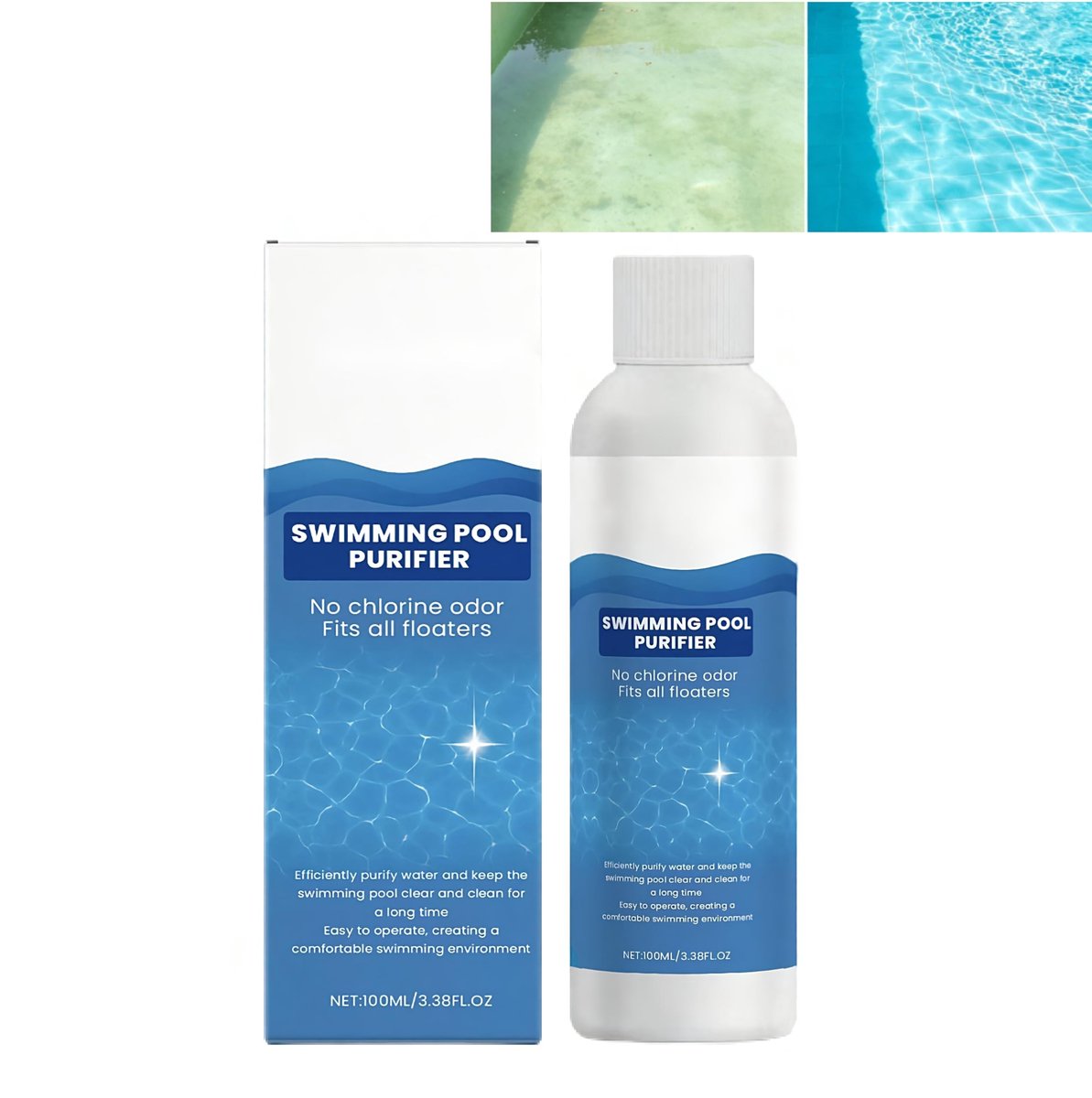 Elzusha - Poolreinigingsvloeistof voor Troebel Water, 100 ml