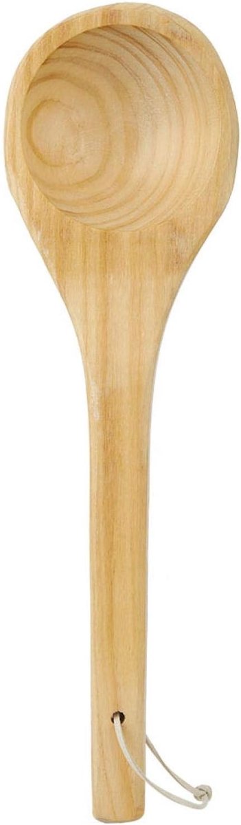 Handgemaakte houten lepel voor sauna, thee en serveren - Dipper met houten handvat, ideaal voor gezinnen en wellnessgebruik