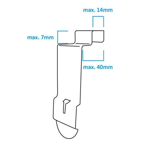 O'DADDY® hangend schoenenrek deur - Geschikt voor opdek en stompe deuren, beide kanten – 20 x 51 x 182 cm - Wit - O'DADDY