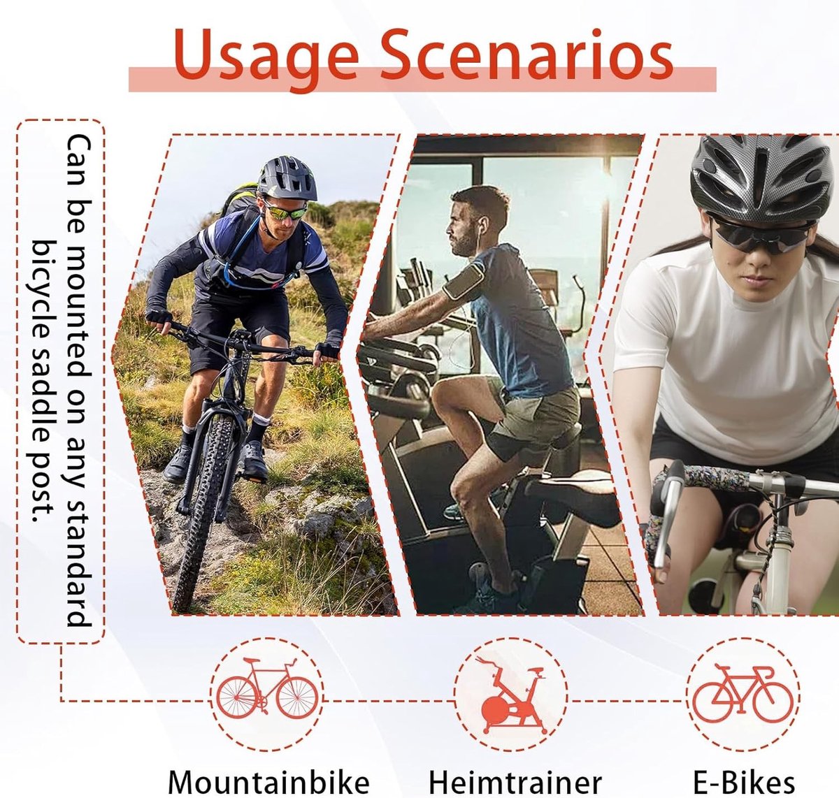 Ergonomisch Fietszadel in Bruin voor Mannen en Vrouwen, Waterdicht en Schokabsorberend, Ideaal voor Stadsfietsen, Mountainbikes en Fitnessfietsen