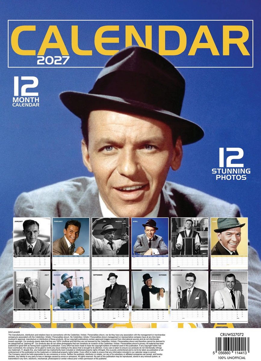 Frank Sinatra A3 Kalender 2027