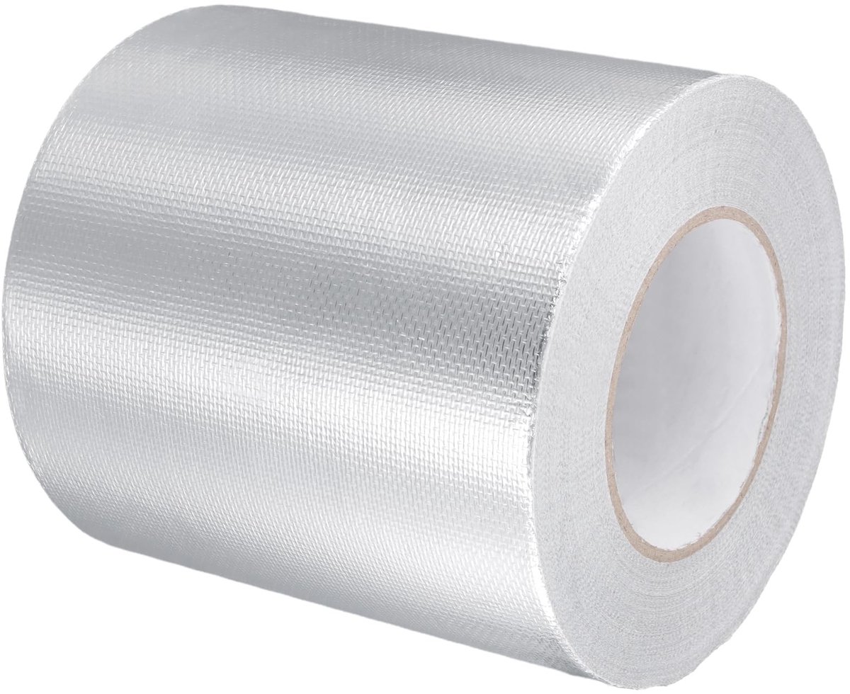 Dailygoody - Aluminium Adhesive Tape - Zelfklevende Aluminium Tape - Hoge Hechting - 150 mm x 50 m - Voor Afdichting en Reparatie - Zilver