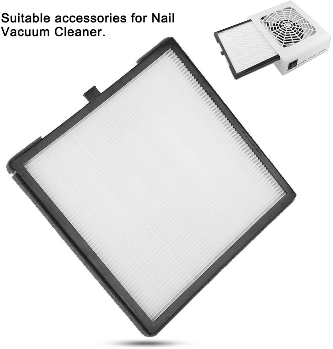 Dailygoody - Nagelstofzuigerfilter - Nagelkunst - Efficiënte stofopvang - Wit - Filterzeef - Ondersteunt manicure - Geschikt voor nagelstudio's