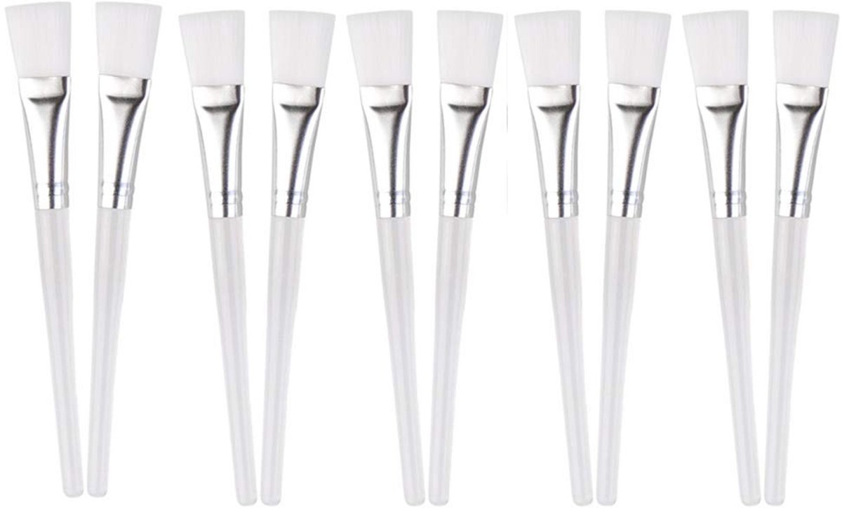 Dailygoody - 10-delig maskerkwast - Make-up kwasten set - Perfecte dekking - Cosmetica borstel - Geschikt voor gezichtsmaskers - 10 verschillende kwast