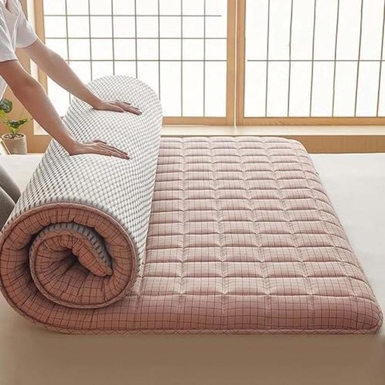 Japanse Futonmatras - Opvouwbaar Matras Vloer - Ruimtebesparend Slapen - Extra Dikke Matras - 5 cm Dik - Grijs — afbeelding 2
