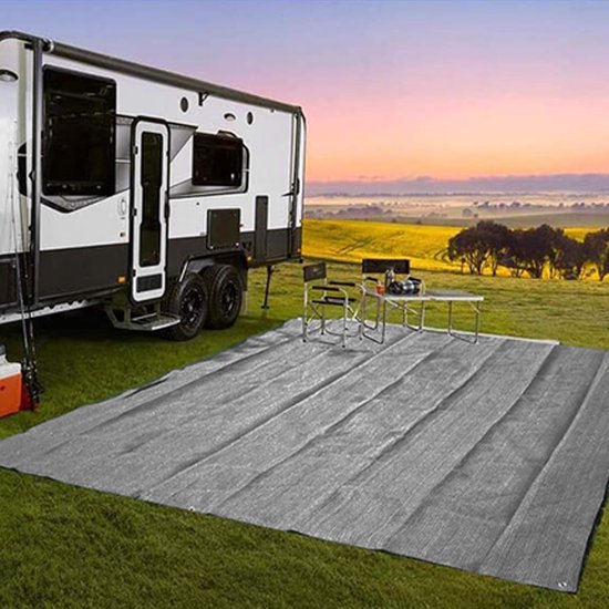 Camping Vloermat - Tent Tapijt - Buiten Ontspannen - Scheurbestendig - 300x300 cm - Meerkleurig van Camping — afbeelding 2