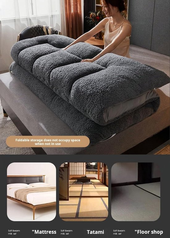 Gastenmatras - Japanse Matras - Comfortabel Slapen - 10cm Dik - 150x200cm - A — afbeelding 2