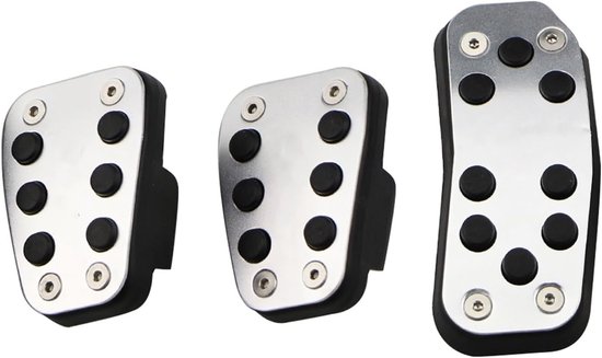 Pedaalbekleding Set - Gas Rem - Veiliger Rijden - Antislip Oppervlak - 3 Delig - Metaal — afbeelding 4