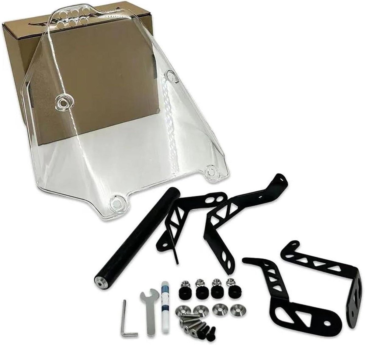 Motor Windscherm Deflector - Motor Accessoire - Comfortabel Rijden - Duurzaam PC Materiaal - 1 kg - Transparant