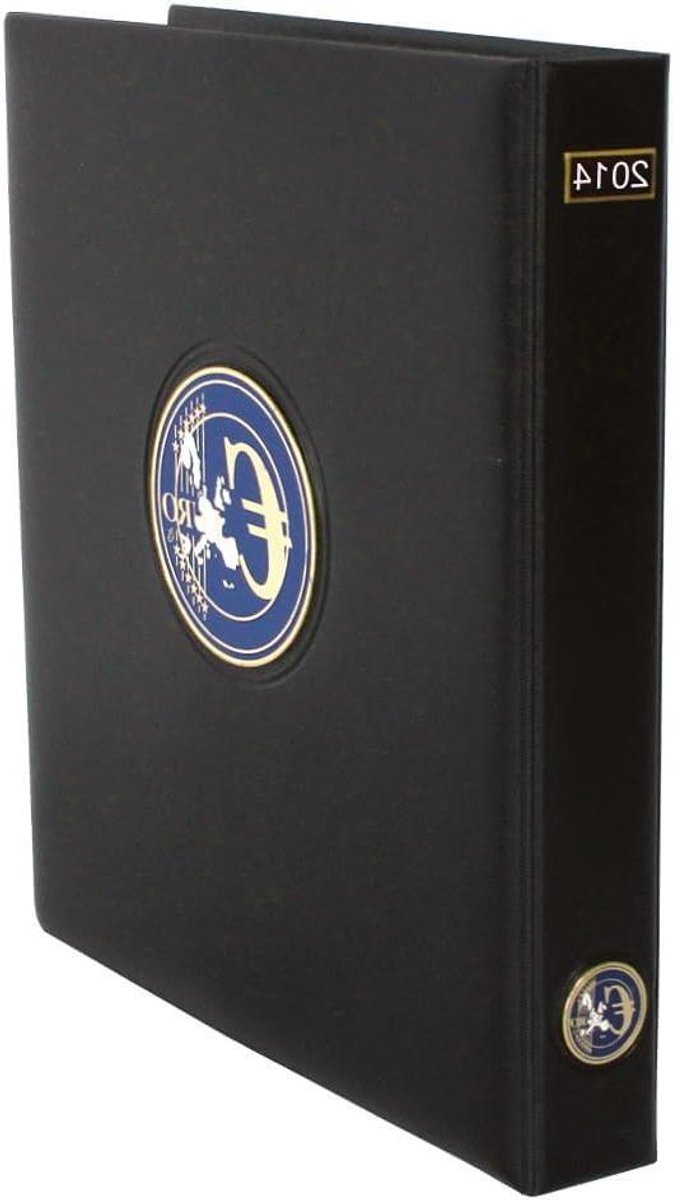 Munten Album - Euro Sets - Verzamelen Opslag - 4-rings mechanisme - 235 x 265 mm - Zwart