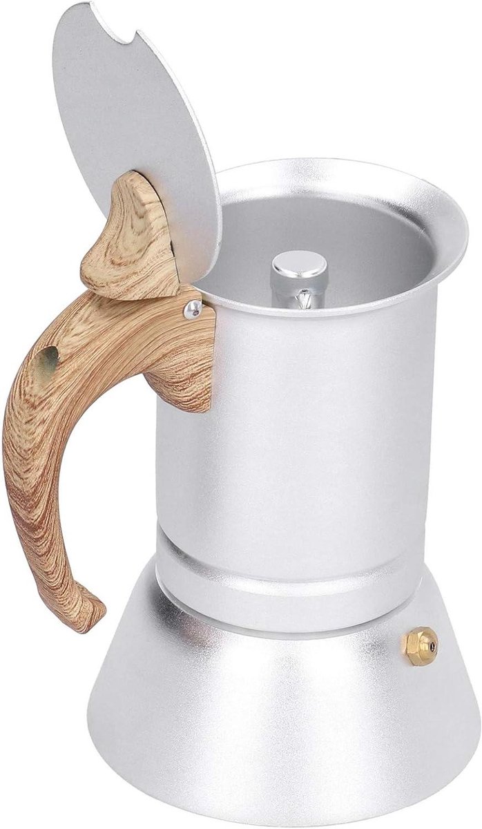 Koffiezetapparaat - Espresso pot - Koffie zetten - Inductie geschikt - 150 ml - Zilver