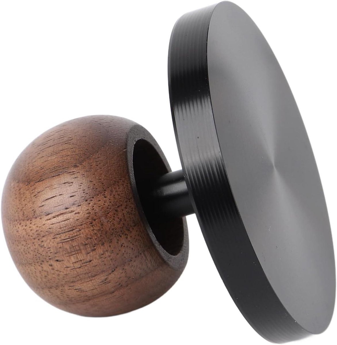 Koffie Tamper - Espresso Aanstamper - Perfect Espresso - Veerbelast Ontwerp - 58.5 Mm - Walnoot