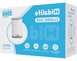 HIDALIFE Refills compatible with Dekor Classic Diaper Pails, Disposable Diaper Garbage Bags, Extra Thick Diaper Bucket Refill Liners, Hold up to 3960 Diapers (8 Pack)