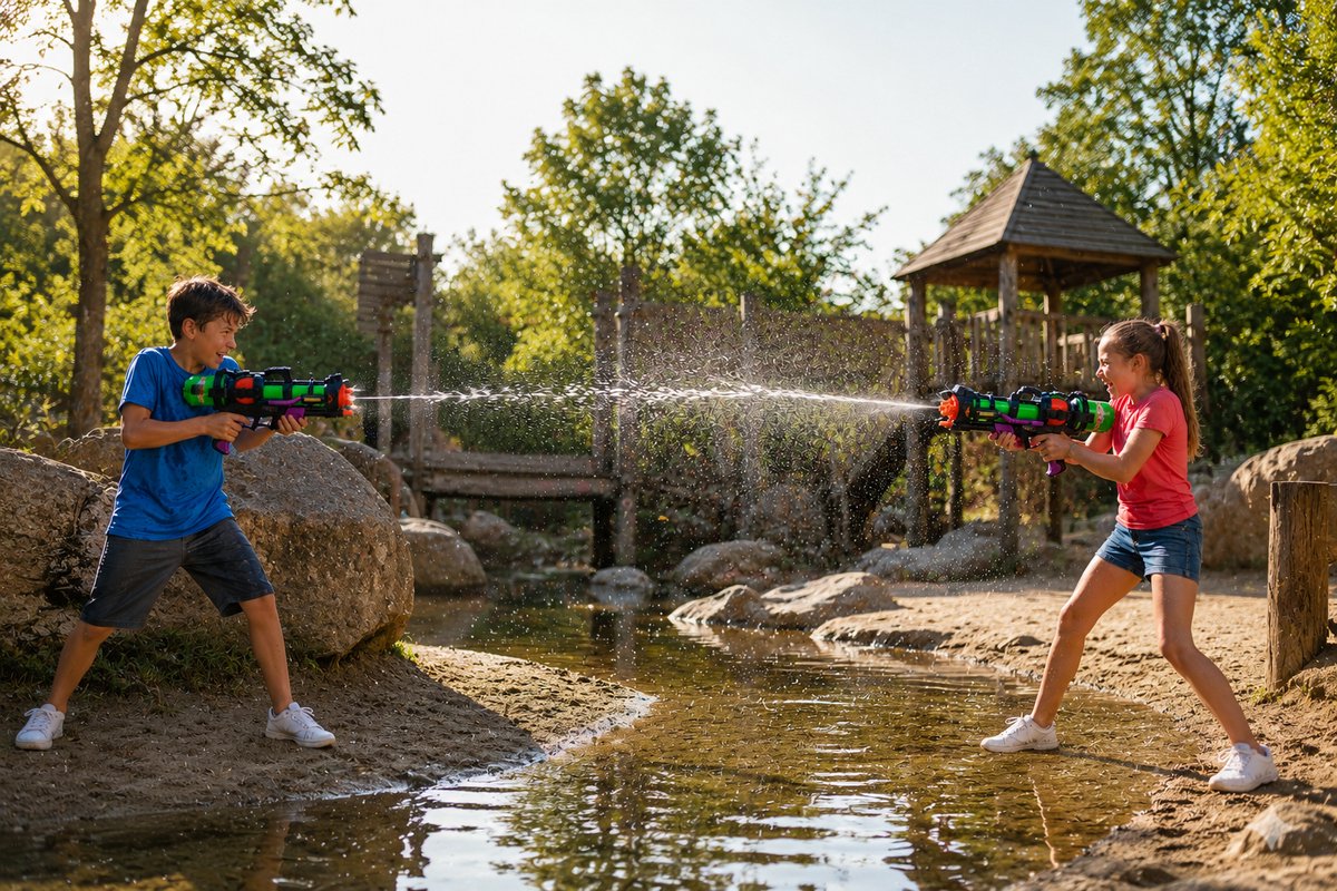 WVspecials supersoaker waterpistool 60 cm 1.25L - Buitenspeelgoed - Supersoaker Watergun Super Soaker - Watergun Fighter - Aquagun - Waterpistool Space met Pomp - Waterpistool - Super Soaker - Water Pistool - Waterpistool Jongens - Watergeweer — afbeelding 6