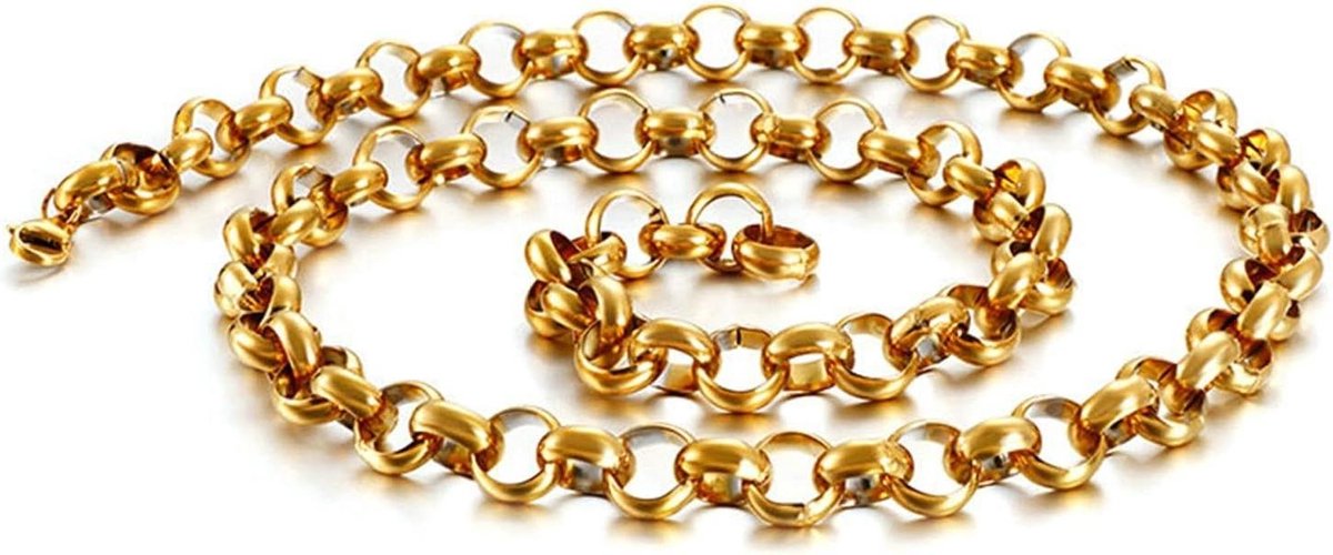 Rolo Ketting - Heren Dames - Dagelijks Dragen - Verstelbare Lengte - 2.4mm Breed - Zilverkleurig
