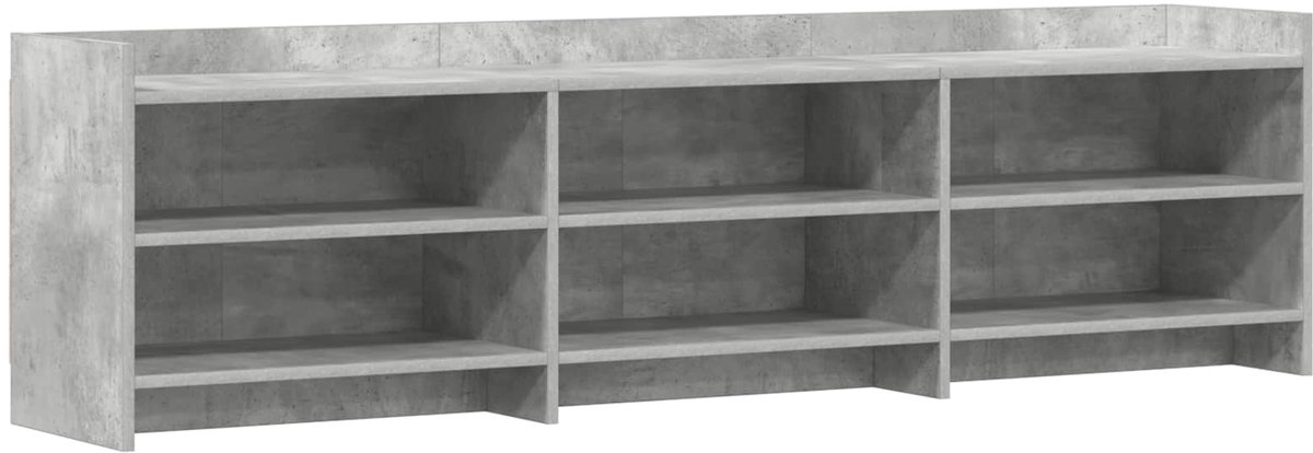 vidaXL - TV - Kast - 168 - x - 33 - x - 47 - cm - Betongrijs - Bewerkt - hout