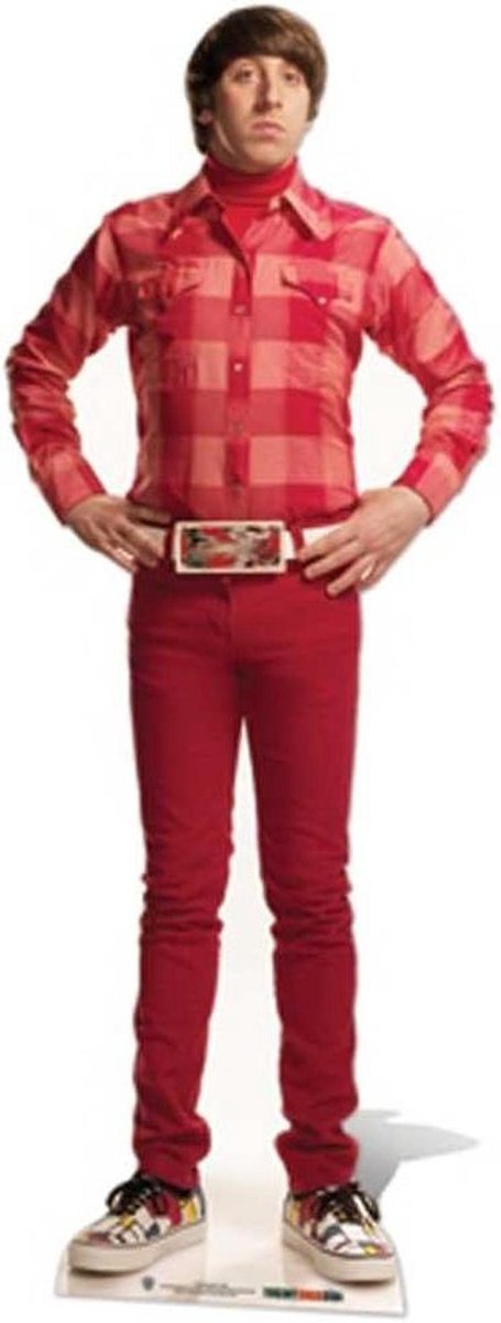 Howard Wolowitz Kartonnen Standaard - The Big Bang Theory Figuur - Feestdecoratie - Levensgrote Display - 165 cm - Veelkleurig