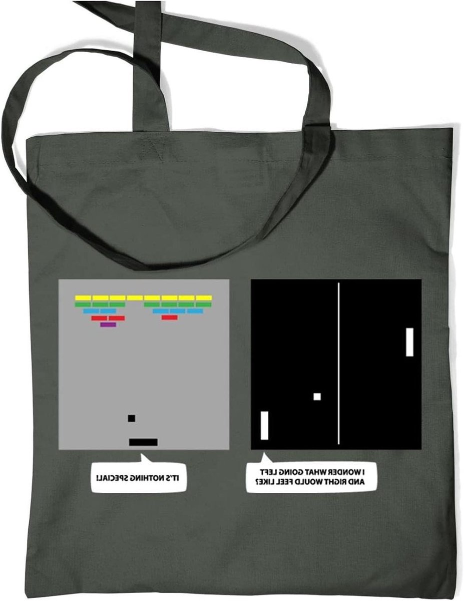 Tote Bag - Boodschappentas - Boodschappen Doen - Grafiet Grijs - One Size - Grijs