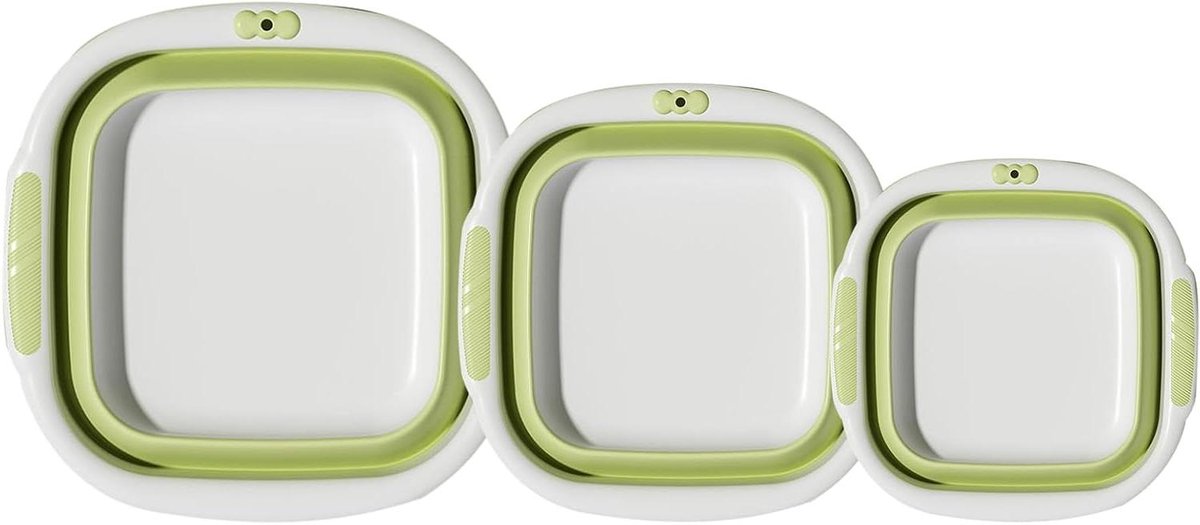 Opvouwbare Wasbak - Draagbare Kuip - Huishoudelijke Taken - Ruimtebesparend Design - 39 x 145 cm - Groen