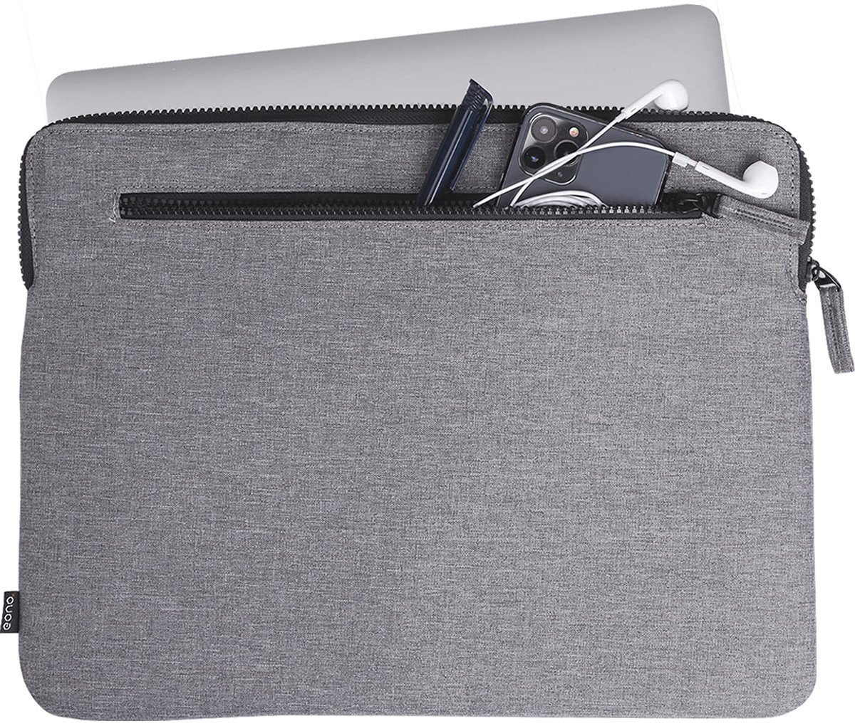 Laptop beschermhoes/tas (grijs, 15,6 inch)