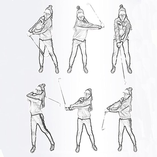 Golf Swing Bal - Opblaasbaar - Vaardigheden Verbeteren - Grijs - Trainingshulpmiddel - Houding - Geschikt voor - Golf - Slim - Deel van GOLF — afbeelding 2