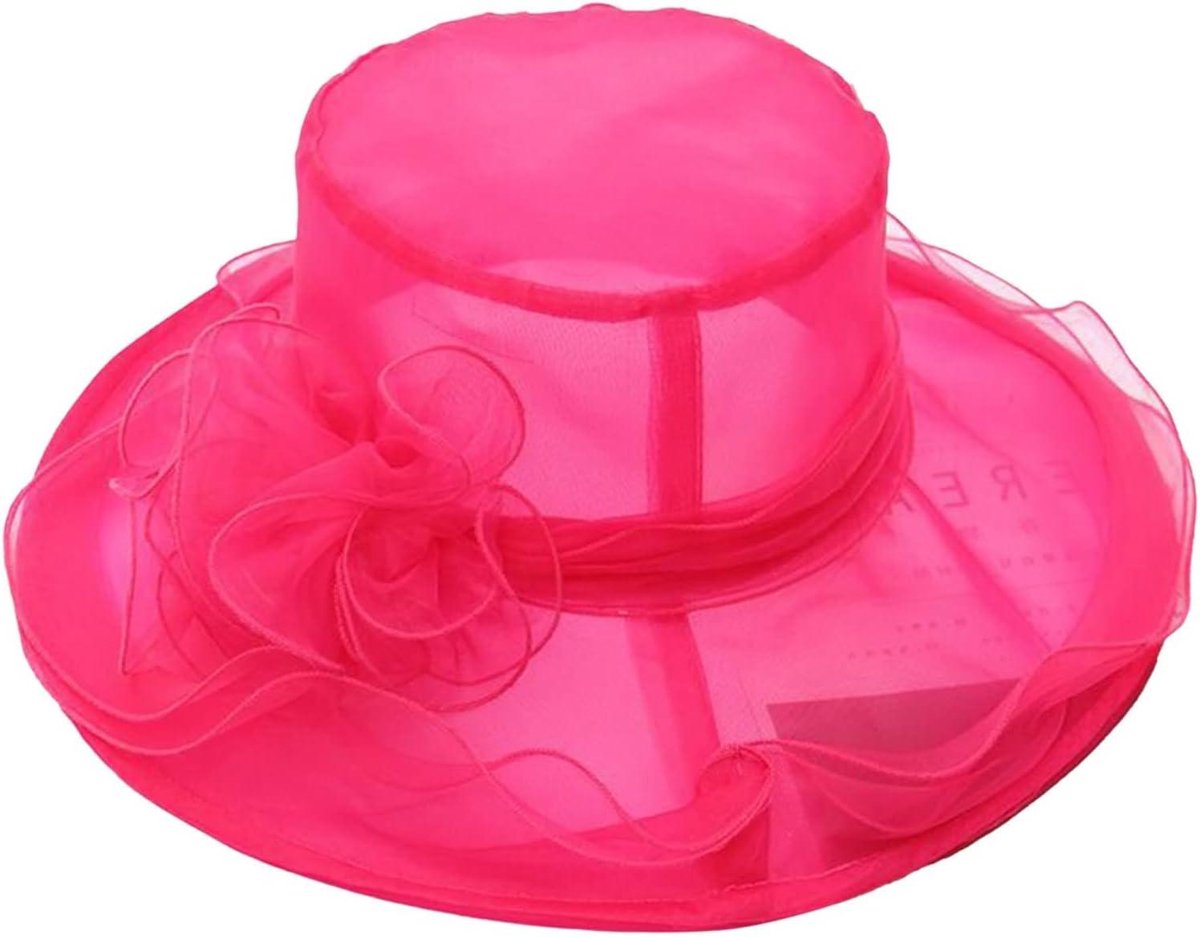 Dames Hoofddeksel - Bruiloft Hoed - Zonnige Dagen - Bloemen Decoratie - 100 gram - Zoals Getoond