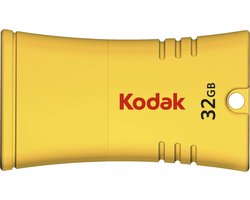 Kodak II K402 Series Flash Drive - 32 GB - USB 2.0 - USB Stick - Mini - Beschermdop - Geel