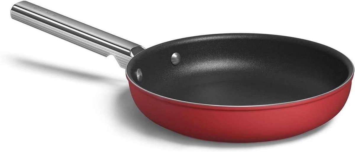 Braadpan - Kookpan - Gezond Koken - Gepatenteerde Bodem - 30cm - Rood