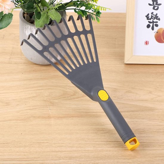 Tuin Harken - Bloembed Harken - Bodem Losmaken - Negen Tanden - Set van 2 - Grijs Zwart — afbeelding 3