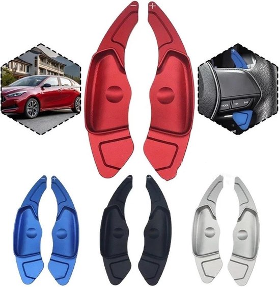 Schakelpeddel Verlenging - Stuurwiel Paddles - Verbeter Rijervaring - Duurzaam Aluminium - 2 Stuks - Rood van Schakelpeddel Verlenging — afbeelding 3