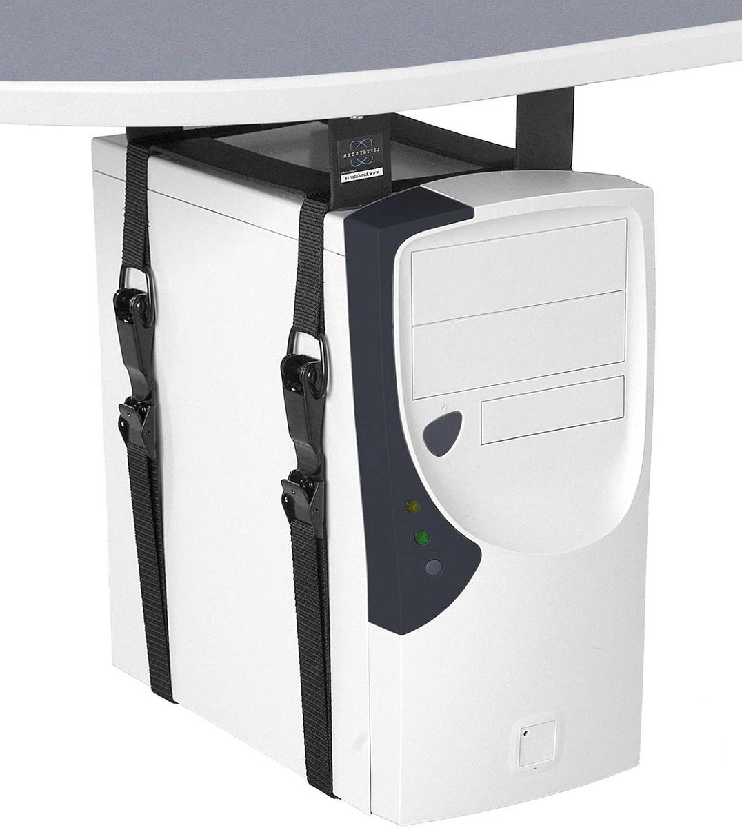 Computer Beugel - Onderstel Bureau - Bureau Organisatie - Verstelbare Lengte - 330 mm - Zwart