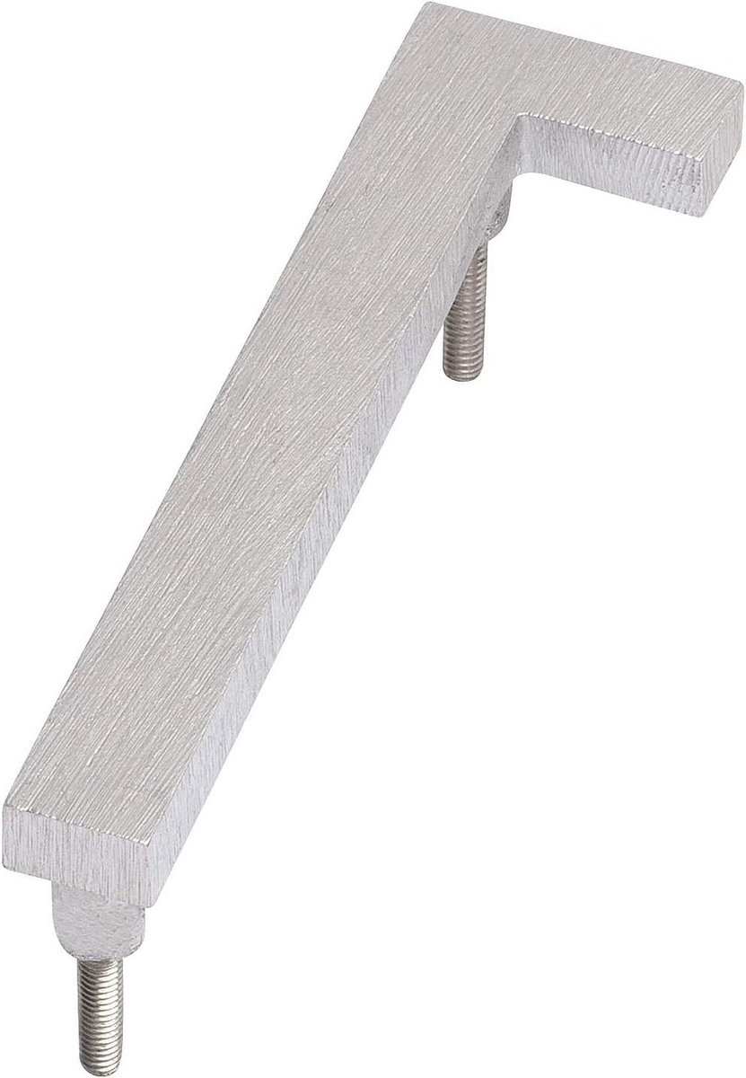 Drijvend Huisnummer - Adresbord Metaal - Huis Herkenbaar Maken - Verborgen Montage Optie - 30 cm - Gepolijst Aluminium