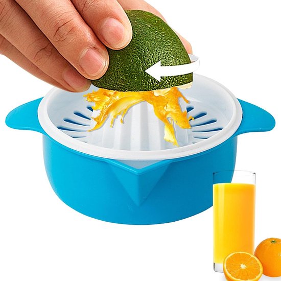Handmatige Citruspers - Citroenpers Keuken - Vers Sap Maken - Met Komvergiet - 155 x 85 cm - Blauw — afbeelding 2