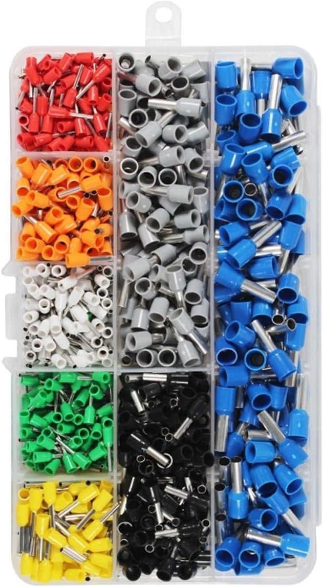 Krimptang Set - Draadstripper Krimper - Elektrische Projecten - Zelfverstelbaar Ratelmechanisme - 0.08-10mm² - Zwart
