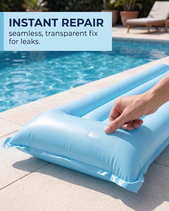 Reparatiepatches - Plakstrips - Lekken Dichten - Zelfklevend - 10 x 9 cm - Transparant — afbeelding 3